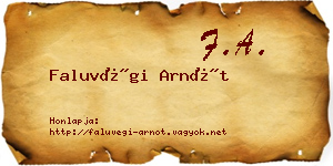 Faluvégi Arnót névjegykártya